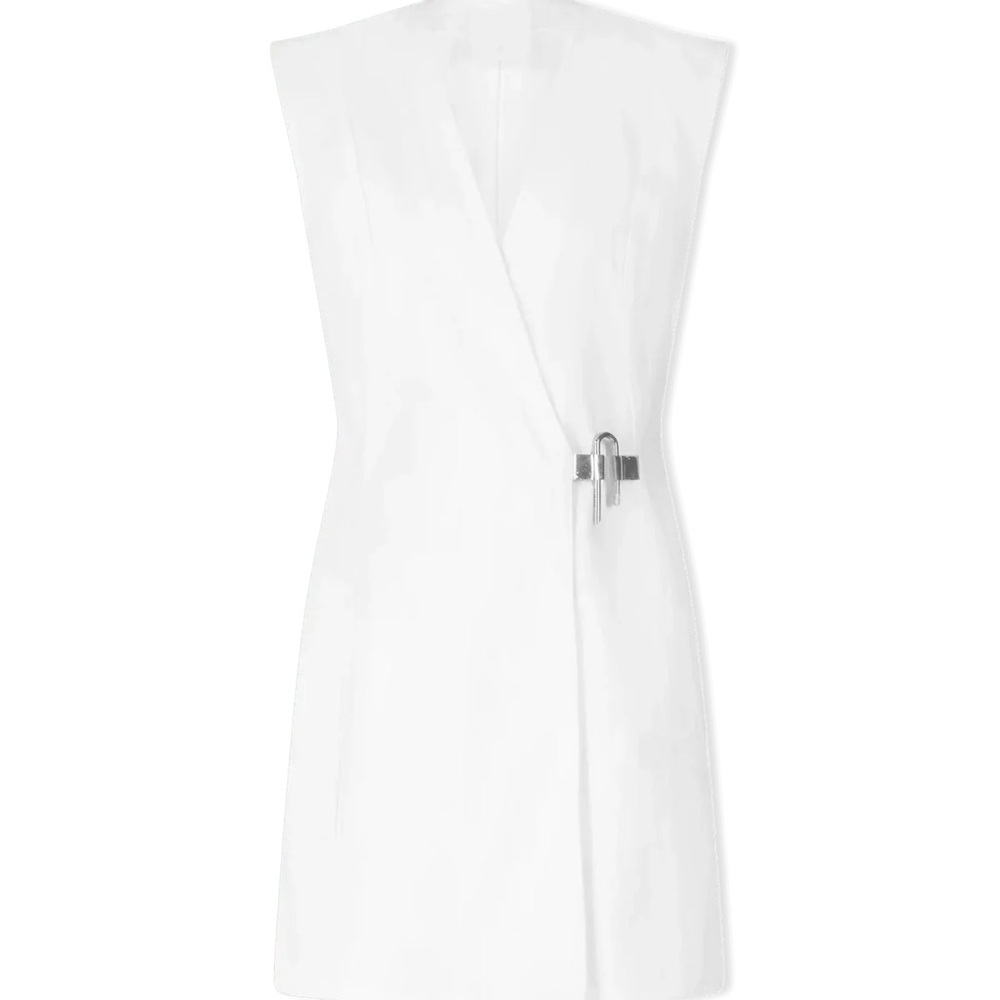 Givenchy White Denim Padlock Dress
